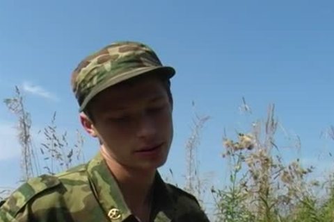 A young Military duett have a joy Some Sex outdoors