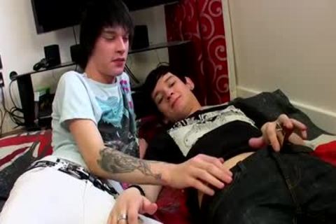 Inked Emo teen Lewis Romeo bangs His slutty ally Kyle