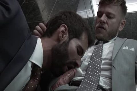 Muscle homo pooper-copulation And cumshot