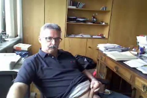 daddy Has A jack off In The Office