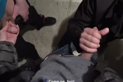 naked Foursome At The Parking Lot