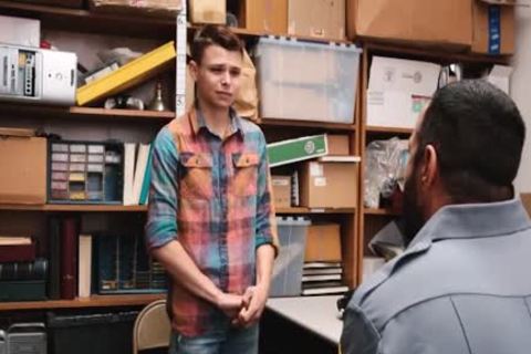 Bear Cop raw anal pokes raw A teen Criminal taut anal Tushy hole As A Lesson