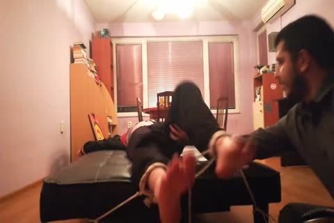 horny lad Tickled In Sneakers And black Socks
