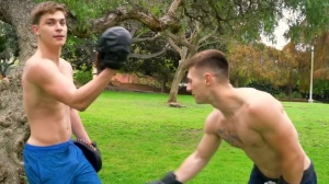 Gino & Lane: bare - butthole Scene