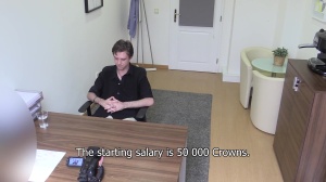 A computer network technician with a biggest boner