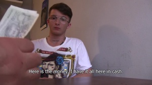 A twink follows wicked orders to earn cash