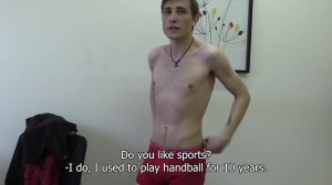 boy with lean body and innocence in the eyes