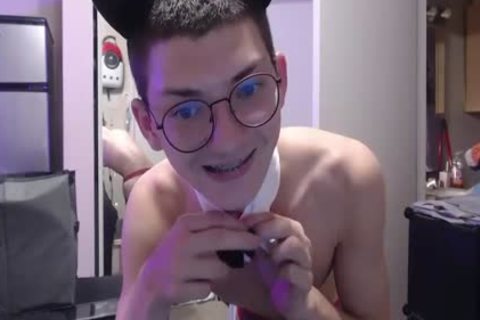 nasty Nerdy Crossdresser With Glasses web camera Solo