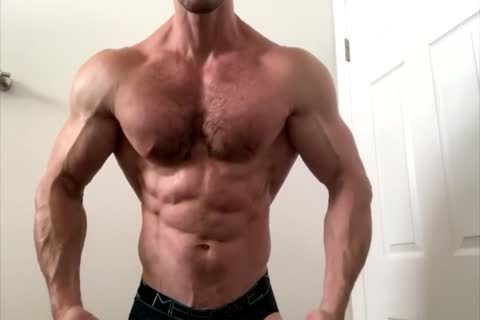hairy Sweaty Chest Flexing