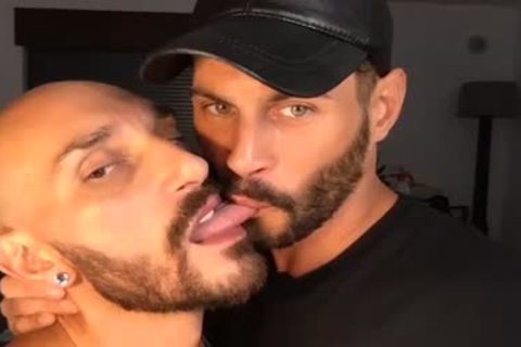 old guys take up with the tongue Their penis And wazoo
