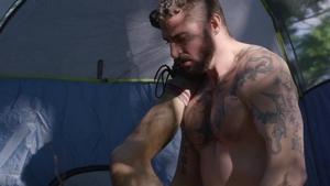 FalconStudios: Inked uncut cock Jeremy London hiking