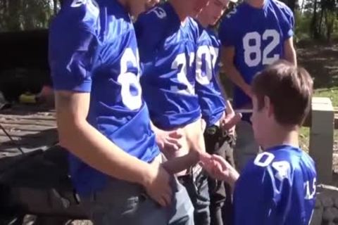 A homo Pack With large ramrods. Outdoor homo group sex