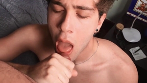 Str8Chaser: Straight boy Arthur Joseph receiving facial scene