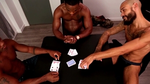 Next Door Studios: Inked amateur jerking black cock