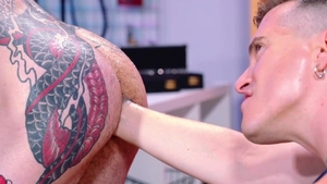 Club Inferno Dungeon - Muscled finds pleasure in sex scene