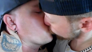 ManPuppy.com - Super hot Leo kissing each other