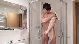 Maskurbate: Victor in mask riding a dick at the audition