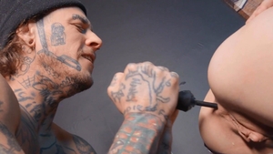 BROMO: Pierced pounded by big dick guy indoors