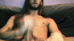 AlternaDudes: Dude next to pierced Eli Escher jacking off