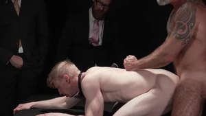 BoyForSale - Master Dixon bareback throat fucking scene