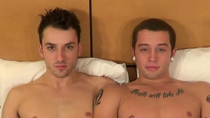 JockBreeders - Tattooed star Corbin Riley craving sex