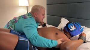 TicklishChubs.com: Matt in company with Pup wrestling