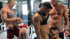 Bathhouse Gym fuckfest - Dalton Riley