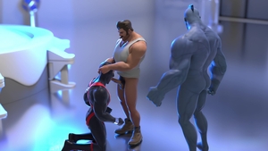 Sodomy Squad: Threesome Heroes Go Face-to-Face