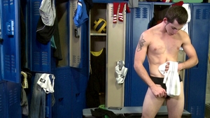 Circle Jerk Boys: Cleaning Up with a Stiff Cock & A Jockstrap