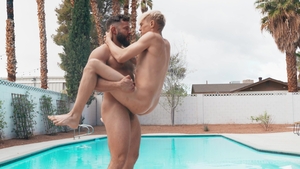 Men: Hot Load on Harley's Face