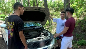 The Stranded Trio and Their Sticky Surprise